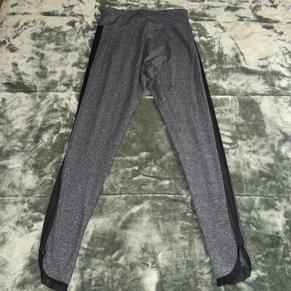 Victoria Sport by Victoria's Secret‎ Leggings Heather Gray Medium Long Mesh Side